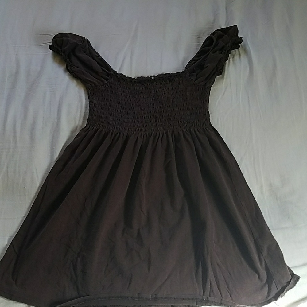 Cap sleeve babydoll top
